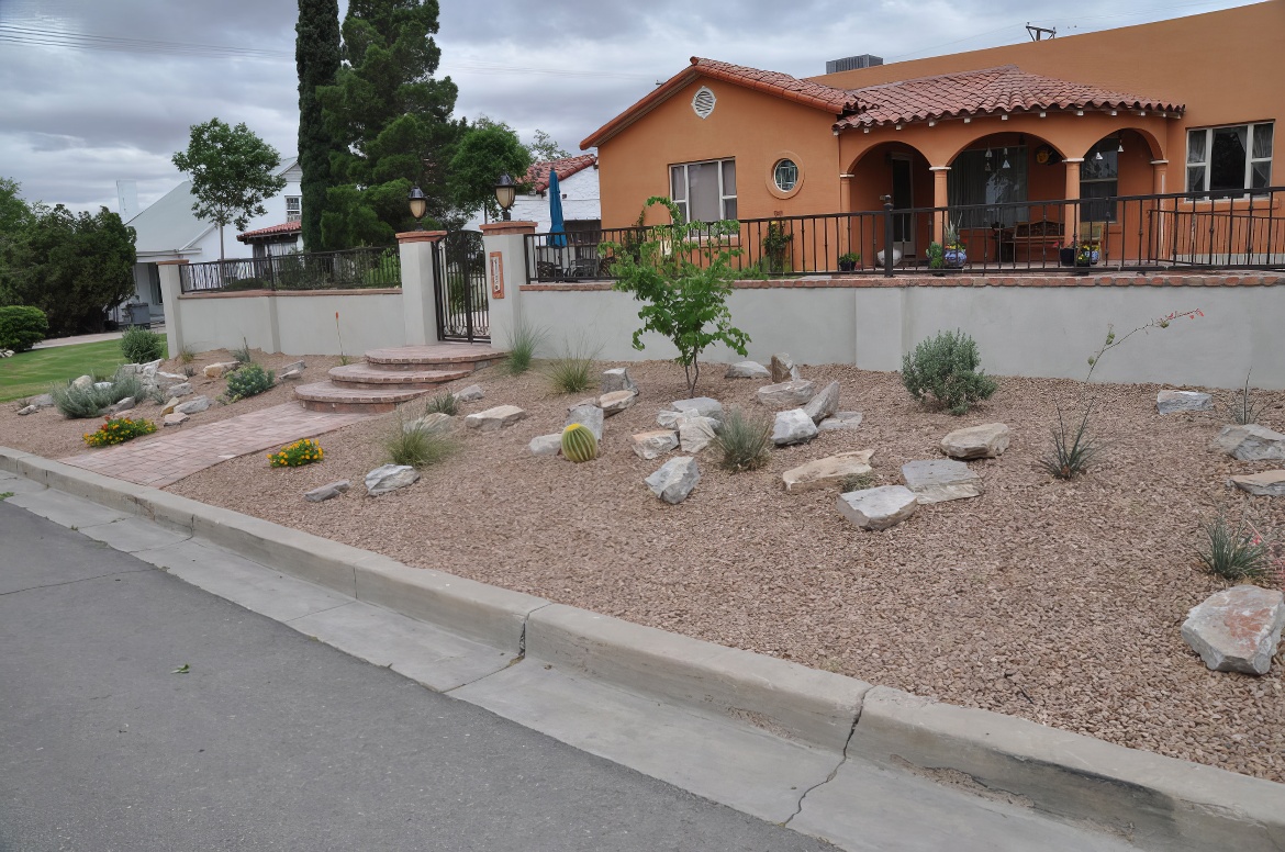 Brick Patio Garden 1