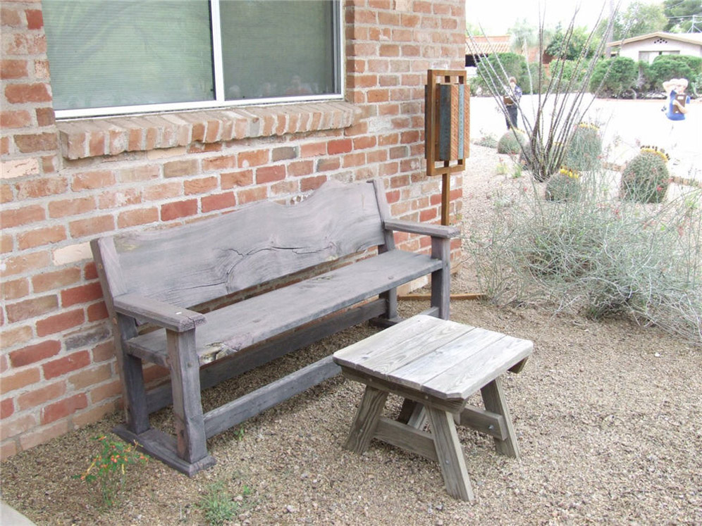 Bench and Footrest