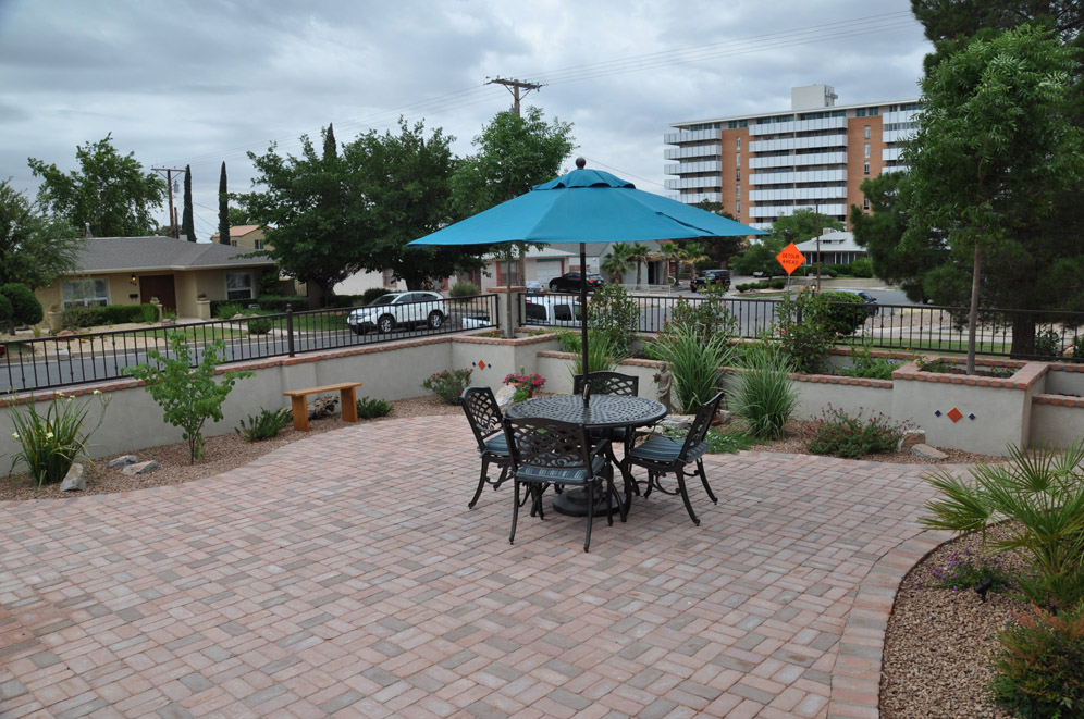 Brick Patio Garden 6